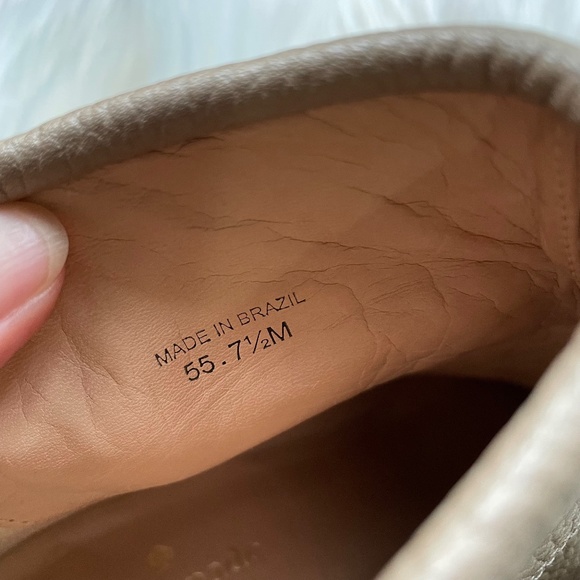 KATE SPADE LANISE BOW LEATHER BOOTS Neutral Beige 7.5M - Picture 8 of 14